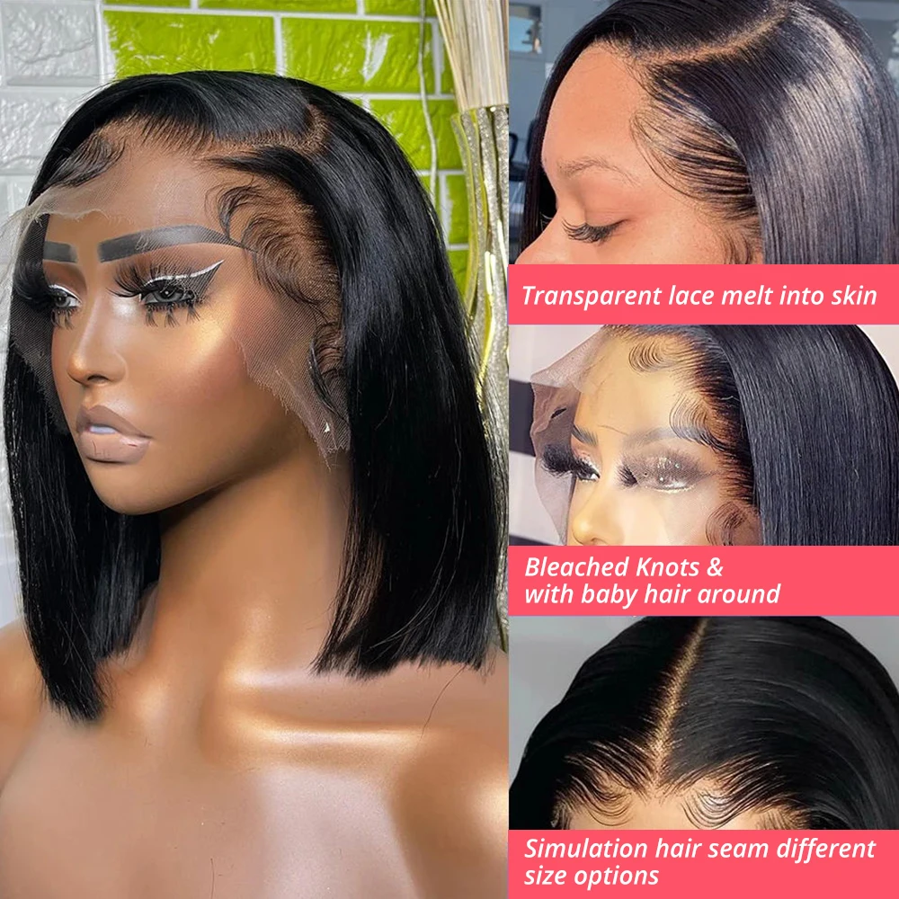 Pelucas Bob Cortas y Lisas de  - Glueless Wear And Go Human Hair Wig reseña y precio