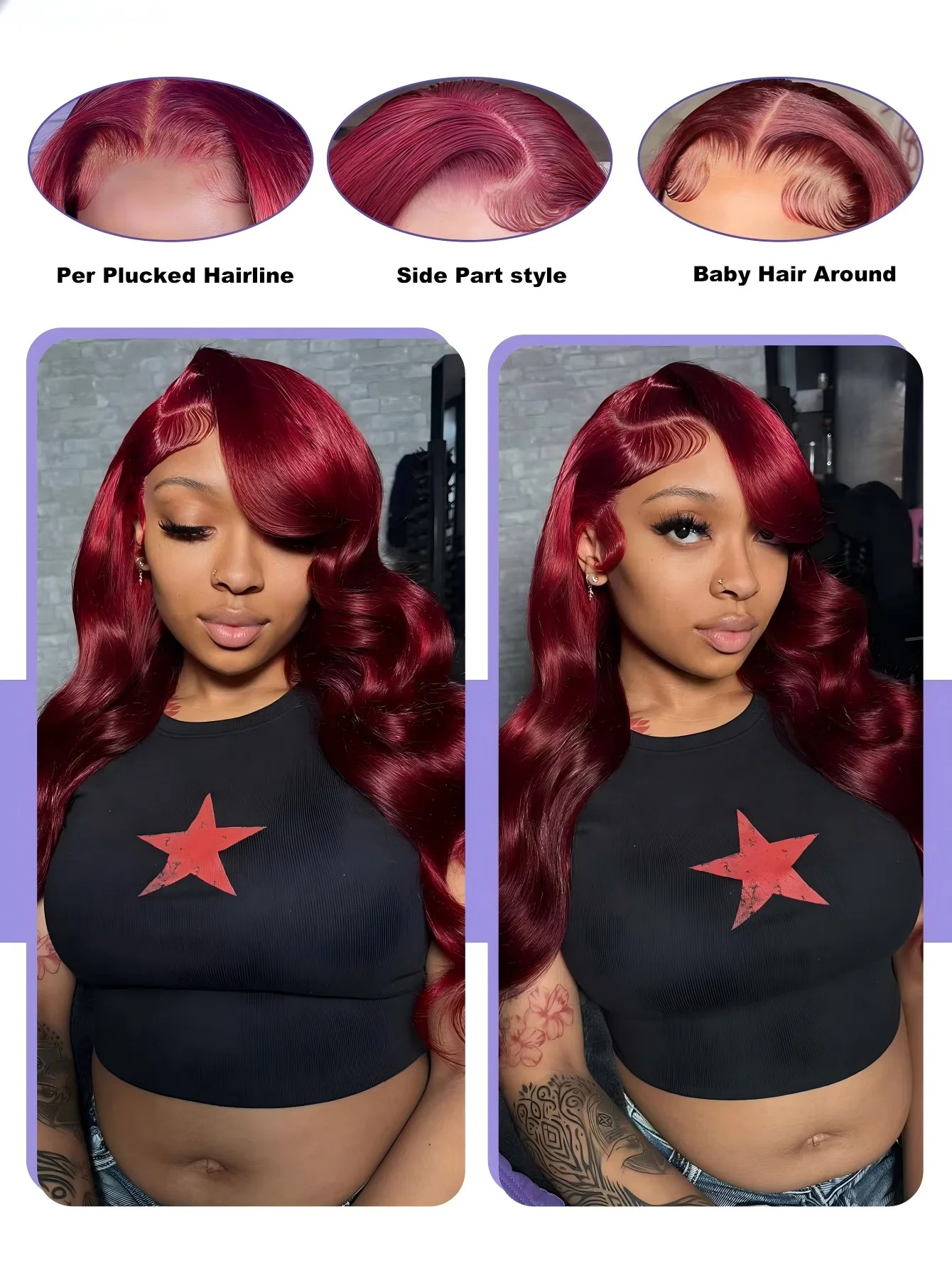 Peluca con frente de encaje de - Hd Lace Frontal Wig Human Hair Pre Plucked reseña y precio