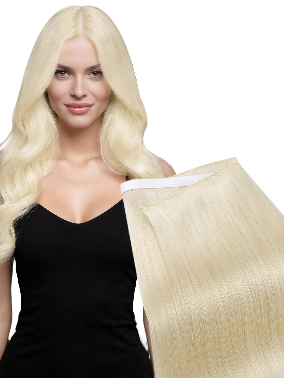 Moresoo-extensiones de cabello - Invisible Tape In Extensions Real Hair reseña y precio