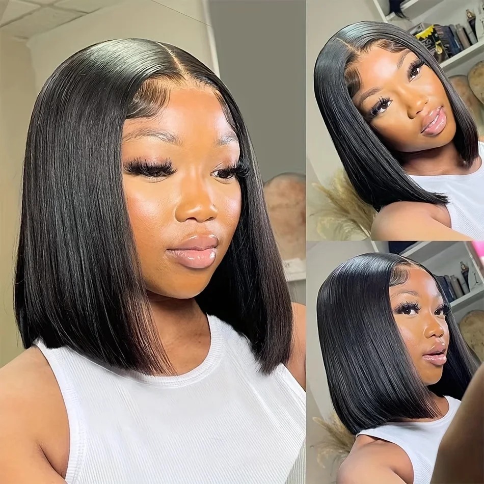 Peluca Bob de Cabello Humano L - Glueless Wear And Go Human Hair Wig reseña y precio