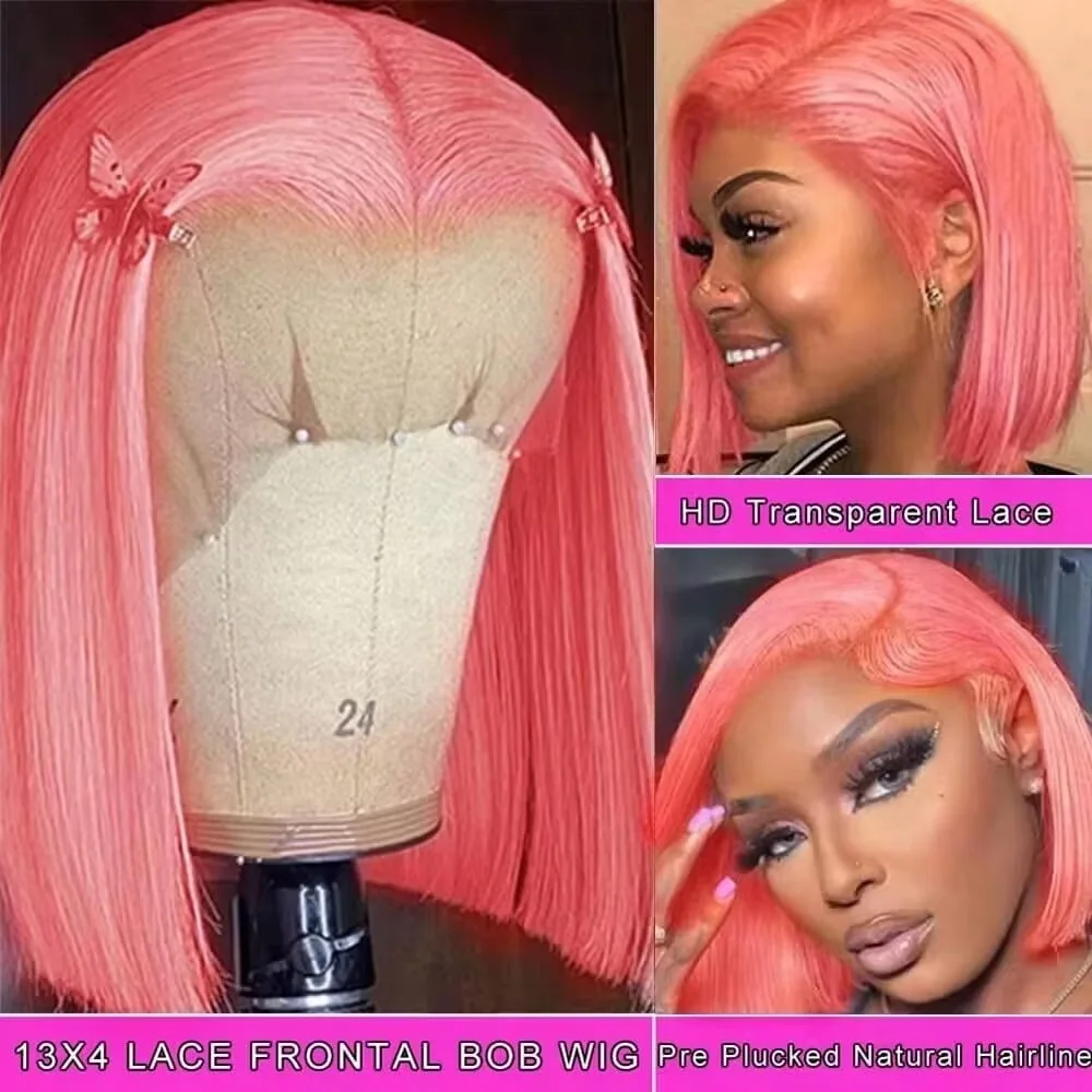 Peluca de cabello humano de 10 - Pre Parted 13X4 Lace Front Bob Wig reseña y precio