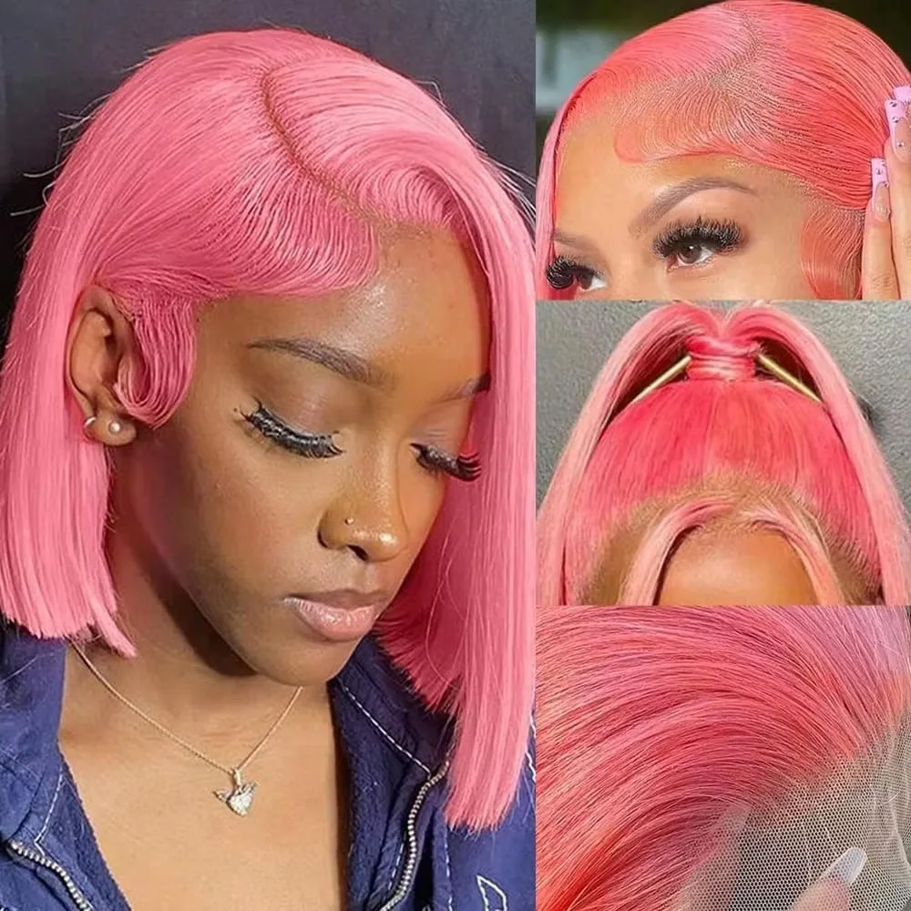 Peluca de cabello humano de 10 - Pre Parted 13X4 Lace Front Bob Wig reseña y precio