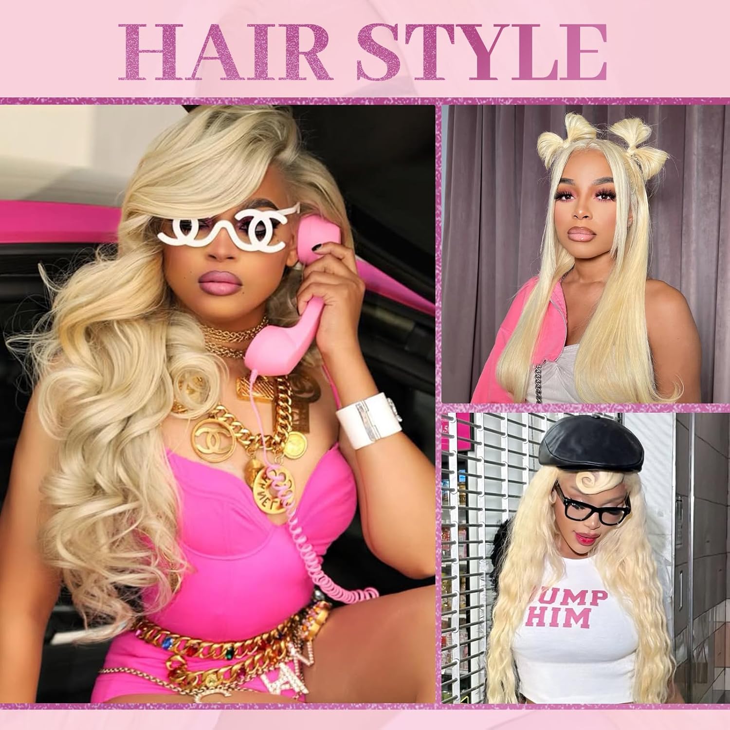 Peluca rubia 613 con encaje fr - 613 Blonde Body Wave Lace Front Wig reseña y precio